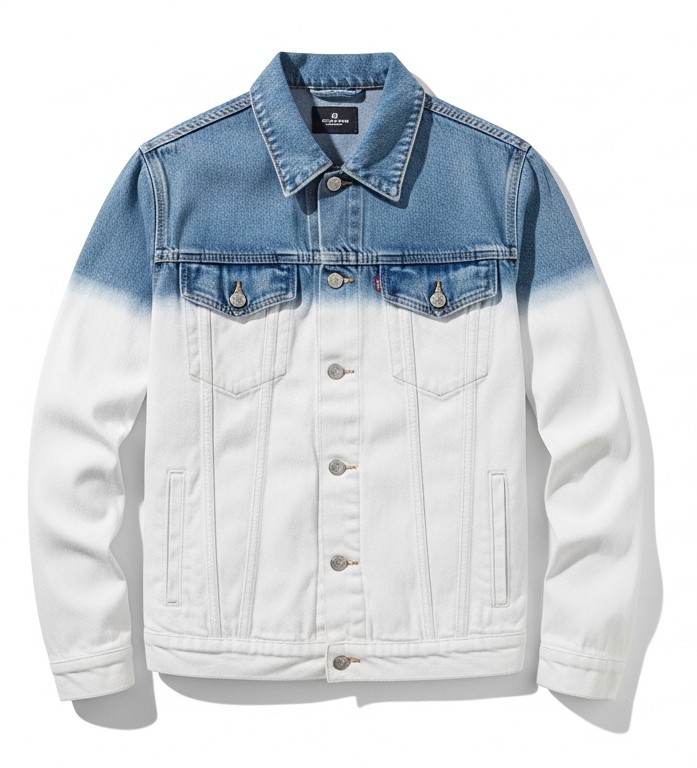 Two Tone Full Sleeve Denim Jacket